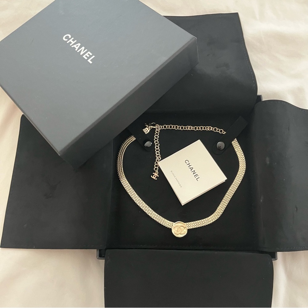 Like New Chanel Choker Necklace GHW 2022